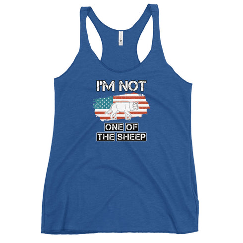 I'm Not One Of The Sheep Women's Tank Top - Mainstream Freedom