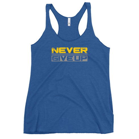 Never Give Up Women's Tank Top - Mainstream Freedom