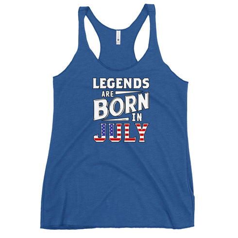 Legends Are Born In July Women's Tank Top - Mainstream Freedom