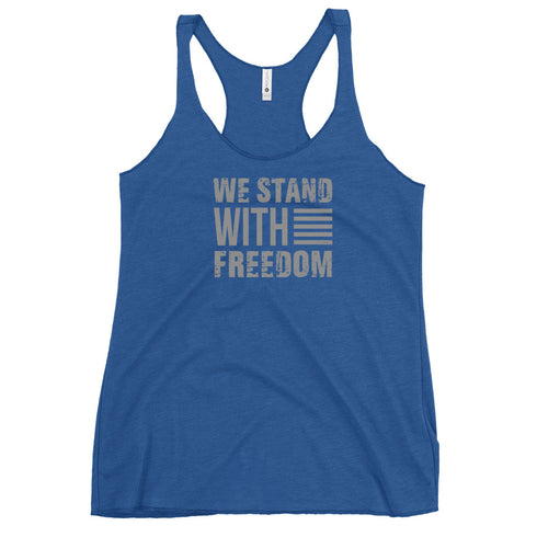 We Stand With Freedom Women's Tank Top - Mainstream Freedom