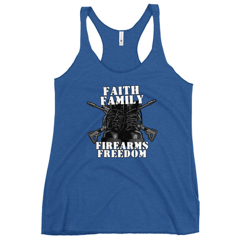 Faith Family Firearms Freedom Women's Tank Top - Mainstream Freedom