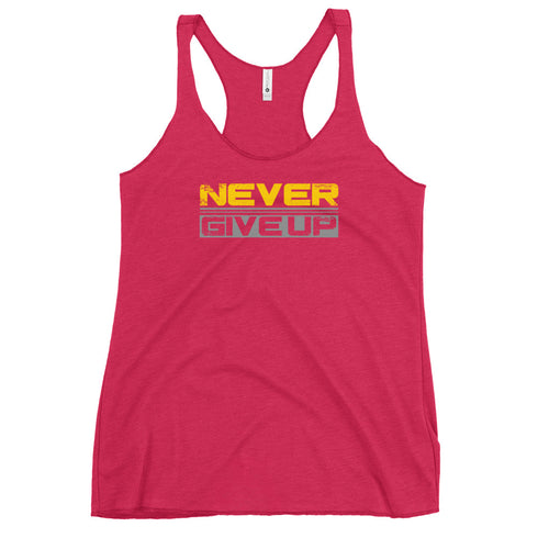 Never Give Up Women's Tank Top - Mainstream Freedom