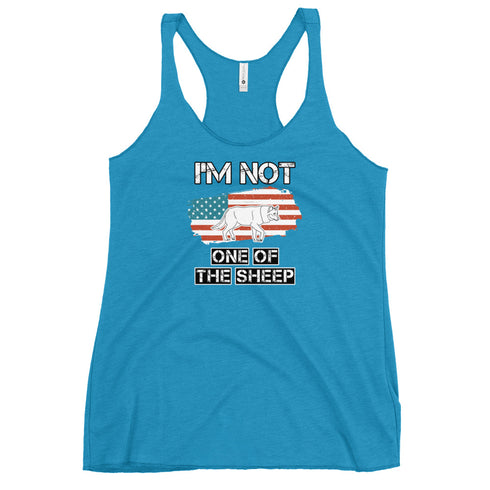 I'm Not One Of The Sheep Women's Tank Top - Mainstream Freedom