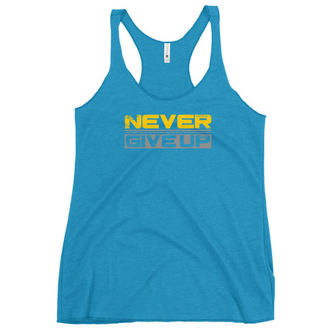 Never Give Up Women's Tank Top - Mainstream Freedom