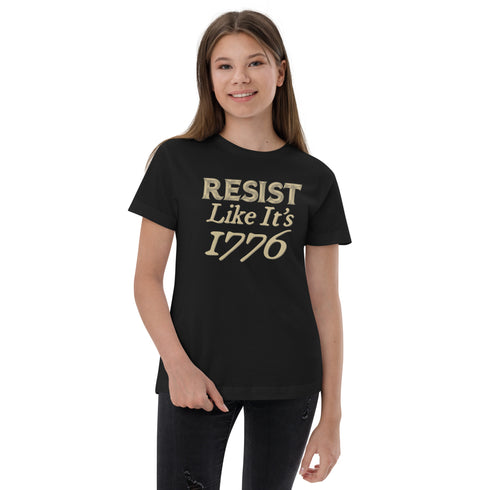 Resist Like It's 1776 Youth jersey t-shirt - Mainstream Freedom