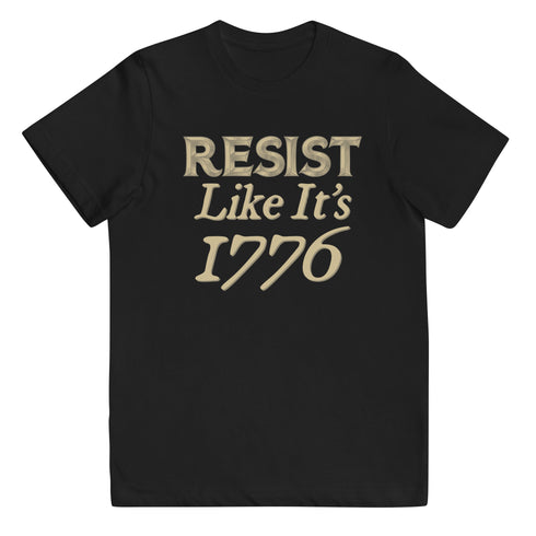Resist Like It's 1776 Youth jersey t-shirt - Mainstream Freedom