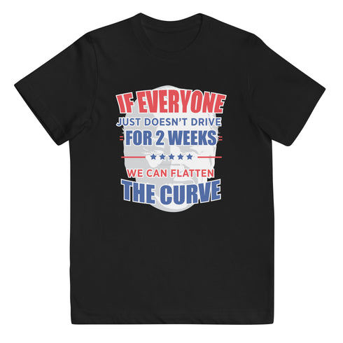 Flattening The Curve Youth jersey t-shirt - Mainstream Freedom