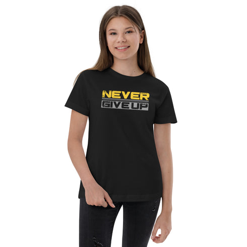 Never Give Up Youth jersey t-shirt - Mainstream Freedom