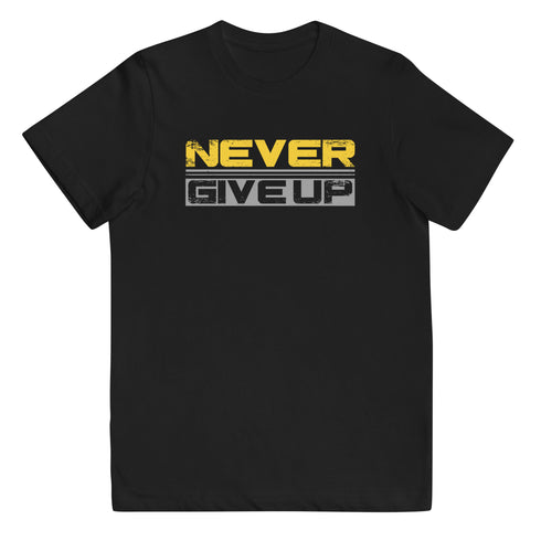 Never Give Up Youth jersey t-shirt - Mainstream Freedom