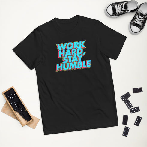 Work Hard, Stay Humble Youth jersey t-shirt - Mainstream Freedom