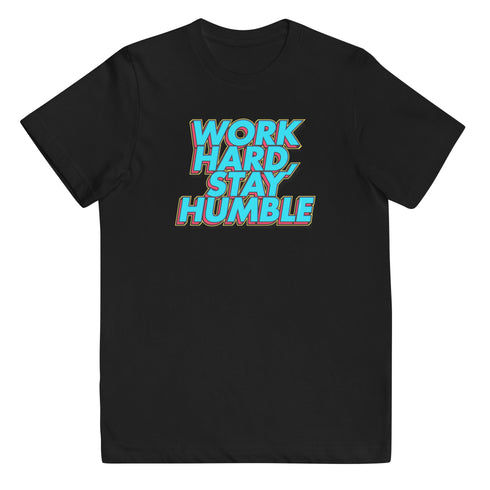 Work Hard, Stay Humble Youth jersey t-shirt - Mainstream Freedom