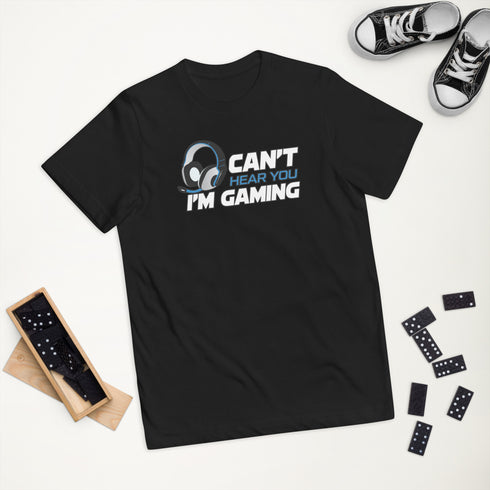 Can't Hear You I'm Gaming Youth jersey t-shirt - Mainstream Freedom