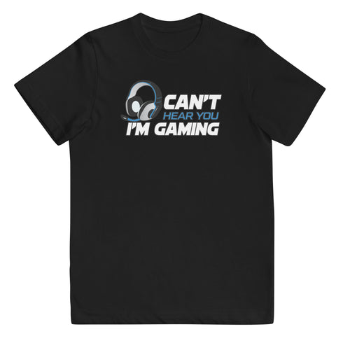 Can't Hear You I'm Gaming Youth jersey t-shirt - Mainstream Freedom