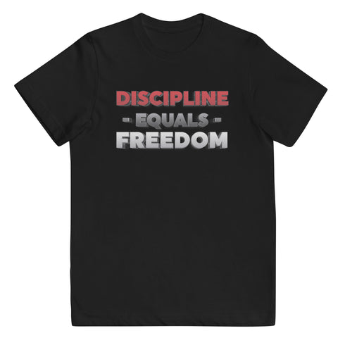 Discipline Equals Freedom Youth jersey t-shirt - Mainstream Freedom
