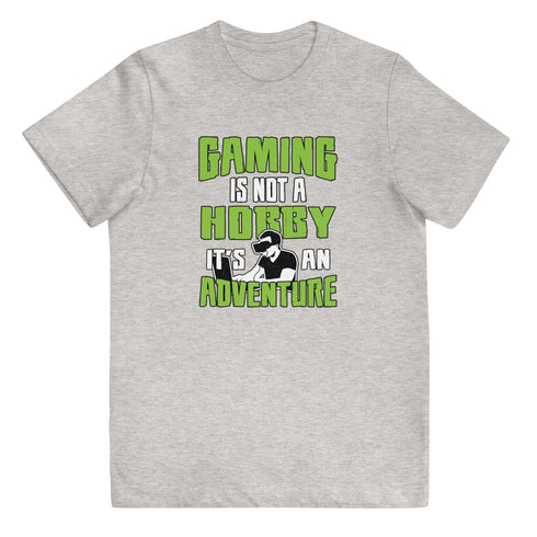 Gaming Is Not A Hobby It's An Adventure Youth jersey t-shirt - Mainstream Freedom