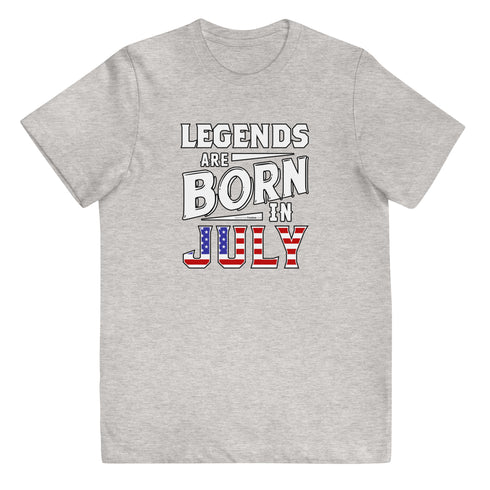 Legends Are Born In July Youth jersey t-shirt - Mainstream Freedom