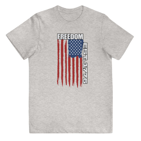 Freedom Est. 1776 Freedom Youth jersey t-shirt - Mainstream Freedom
