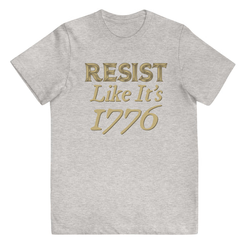 Resist Like It's 1776 Youth jersey t-shirt - Mainstream Freedom