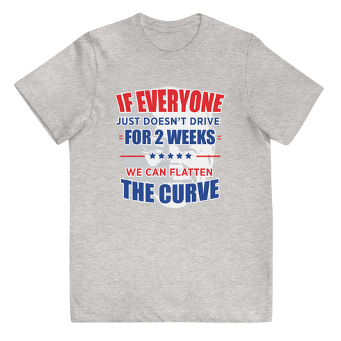 Flattening The Curve Youth jersey t-shirt - Mainstream Freedom