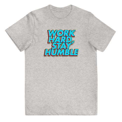 Work Hard, Stay Humble Youth jersey t-shirt - Mainstream Freedom