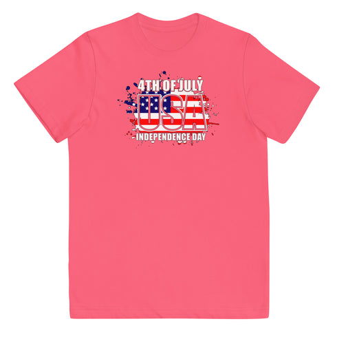 4th Of July USA Independence Day Youth jersey t-shirt - Mainstream Freedom