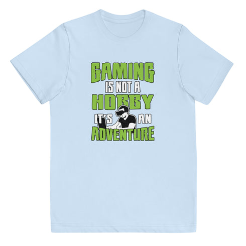 Gaming Is Not A Hobby It's An Adventure Youth jersey t-shirt - Mainstream Freedom