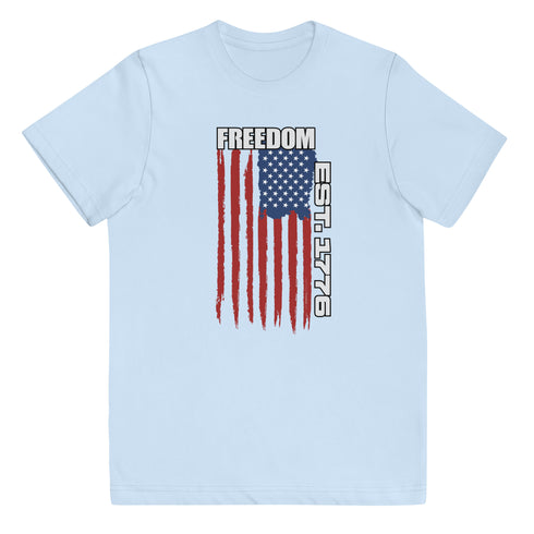Freedom Est. 1776 Freedom Youth jersey t-shirt - Mainstream Freedom