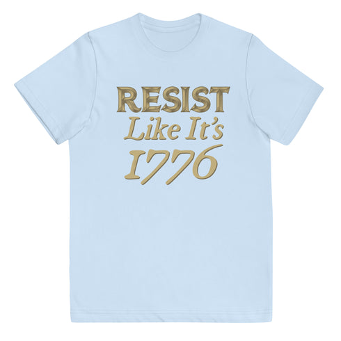 Resist Like It's 1776 Youth jersey t-shirt - Mainstream Freedom