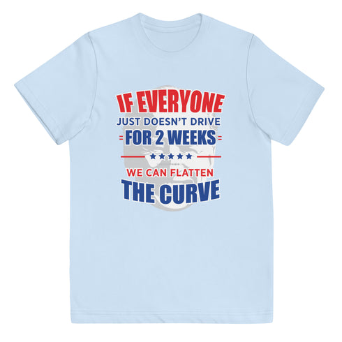 Flattening The Curve Youth jersey t-shirt - Mainstream Freedom