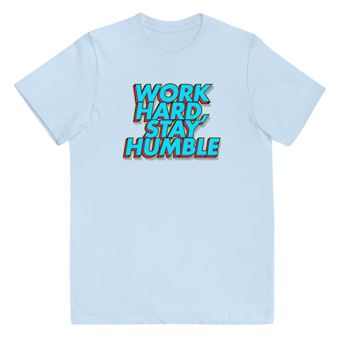 Work Hard, Stay Humble Youth jersey t-shirt - Mainstream Freedom