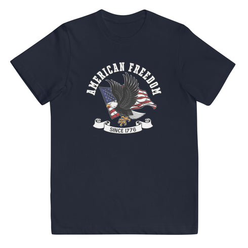American Freedom Since 1776 Youth jersey t-shirt - Mainstream Freedom