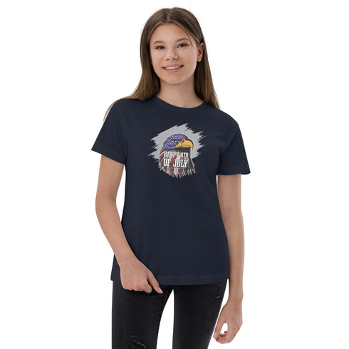 Happy 4th of July Youth jersey t-shirt - Mainstream Freedom