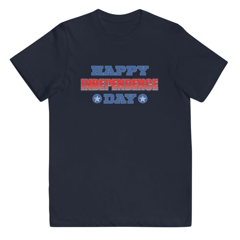 Happy Independence Day Youth jersey t-shirt - Mainstream Freedom