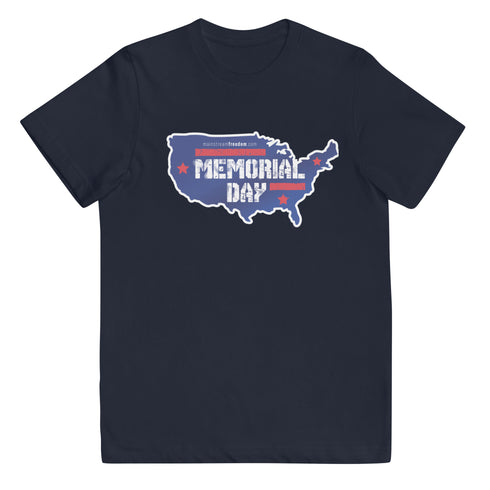 Memorial Day Youth jersey t-shirt - Mainstream Freedom