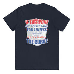 Flattening The Curve Youth jersey t-shirt - Mainstream Freedom