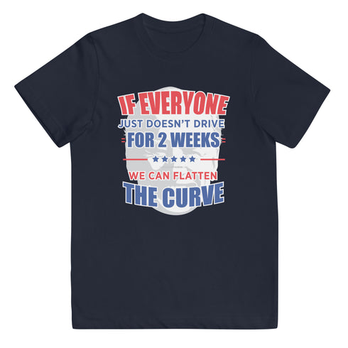 Flattening The Curve Youth jersey t-shirt - Mainstream Freedom