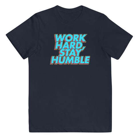 Work Hard, Stay Humble Youth jersey t-shirt - Mainstream Freedom