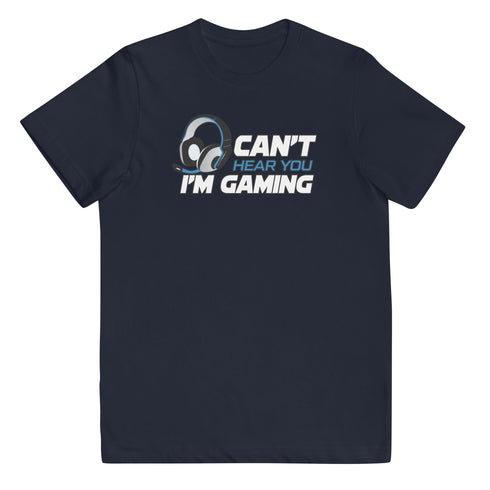 Can't Hear You I'm Gaming Youth jersey t-shirt - Mainstream Freedom