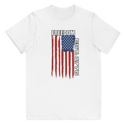 Freedom Est. 1776 Freedom Youth jersey t-shirt - Mainstream Freedom