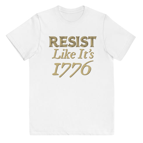 Resist Like It's 1776 Youth jersey t-shirt - Mainstream Freedom