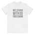 We Stand With Freedom Youth jersey t-shirt - Mainstream Freedom