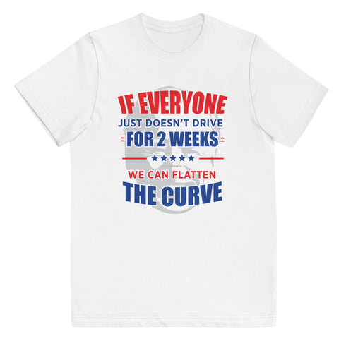 Flattening The Curve Youth jersey t-shirt - Mainstream Freedom