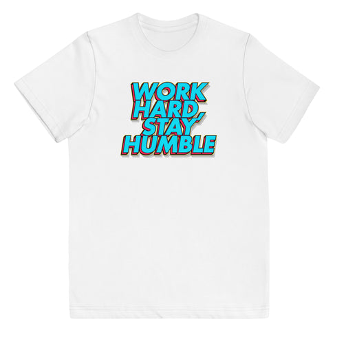 Work Hard, Stay Humble Youth jersey t-shirt - Mainstream Freedom