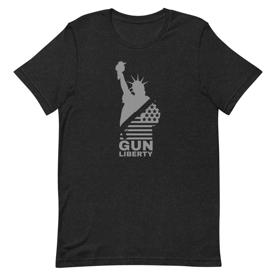 Grey Gun Ready Liberty Unisex T-Shirt