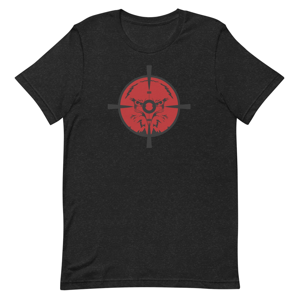 Black & Red Eagle’s Focus Unisex T-Shirt