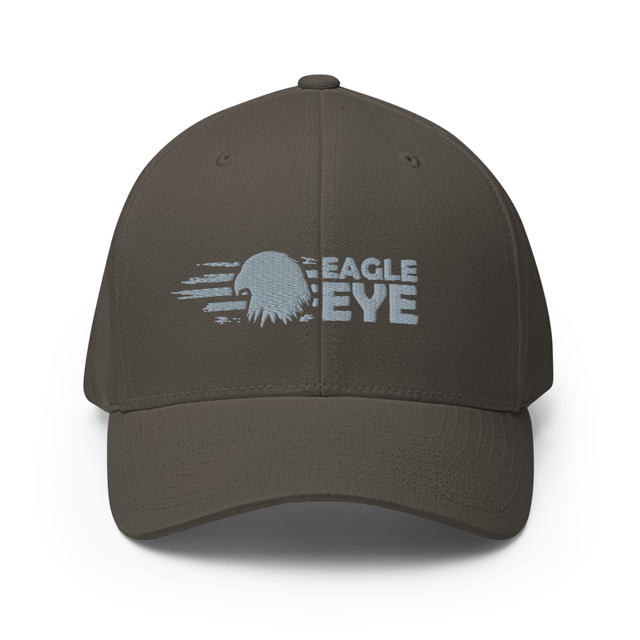 Eagle Eye Freedom Grey Embroidered Cap in Dark Grey colorway, product mockup