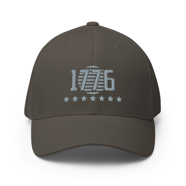 Spirit of 1776 Grey Embroidered Cap in Dark Grey colorway, product mockup