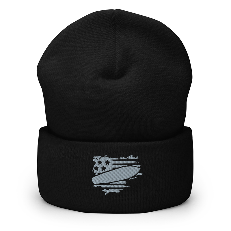 Patriot's Edge Grey Embroidered Beanie