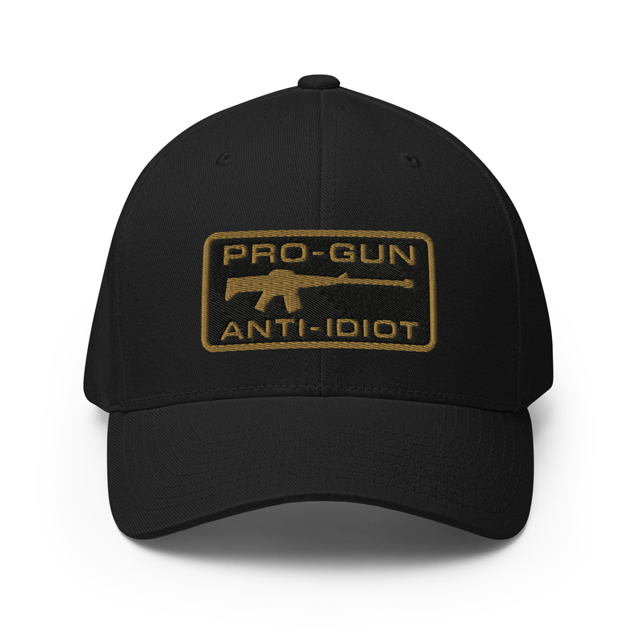 Pro-Gun Anti-Idiot Embroidered Cap, second view