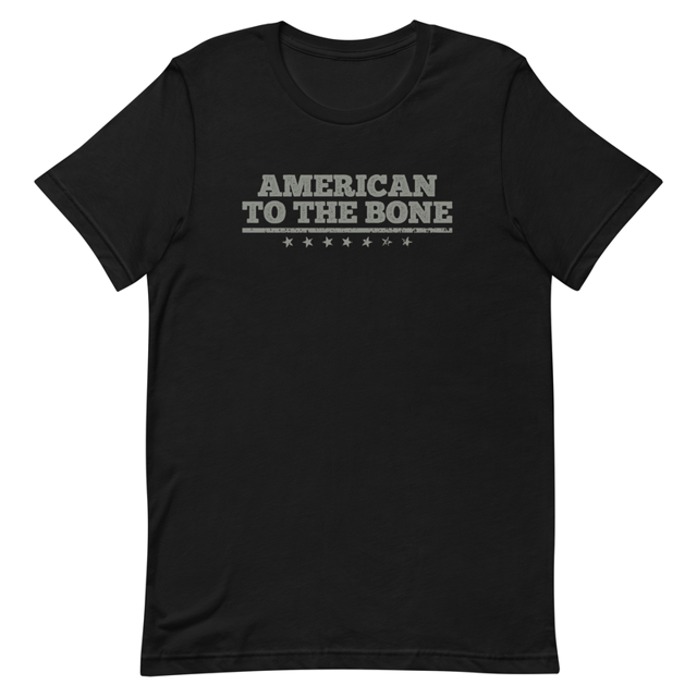 American to the bone t-shirt, second view